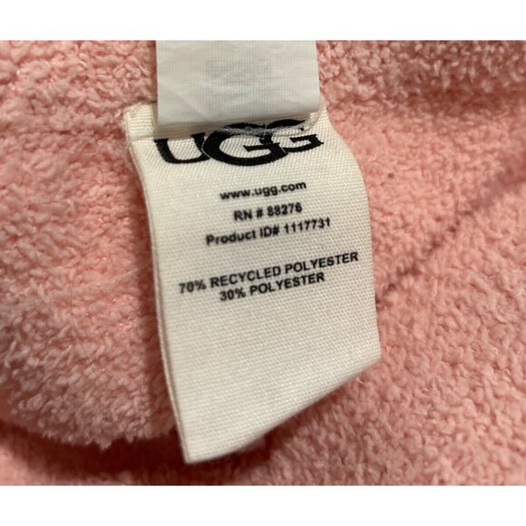 Ugg Fleece Shorts Women's L Pink Sherpa Lounge Elastic Waist Casual Comfy Y2K - Picture 5 of 10